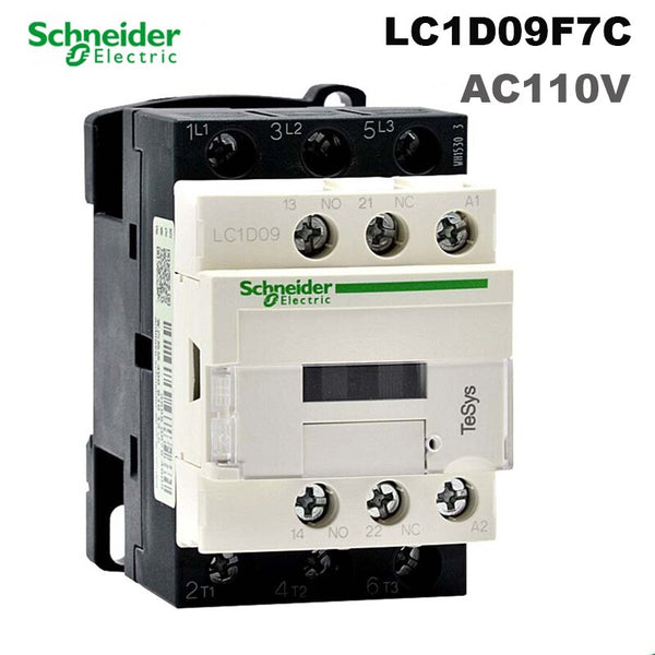 Schneider Electric LC1D09M7C Q7C F7C B7C Coil 220V 380 110AC 50/60Hz Contactor Rrelay TeSys 3P 9A 1NO+1NC Load Standard LC1D - سوق عگد النصارى 