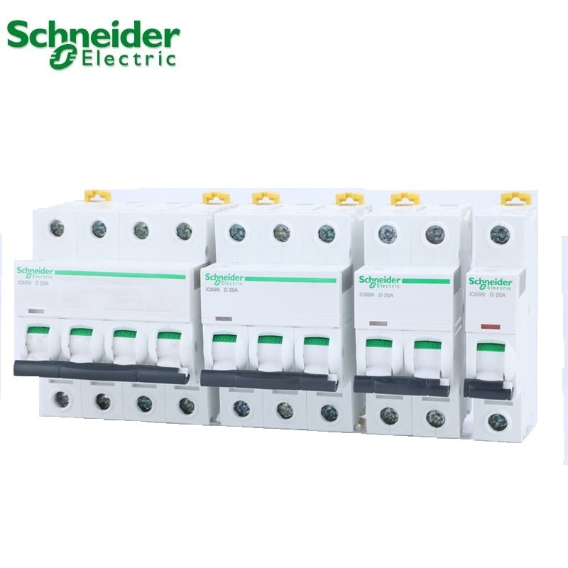 Schneider electric Mini Disjuntor Acti 9 iC65N 1p 2p 3p 4p D type 1A 2A 3A 4A 6A 10A 16A 20A 25A 32A 50A 63A AC circuit breaker - سوق عگد النصارى 