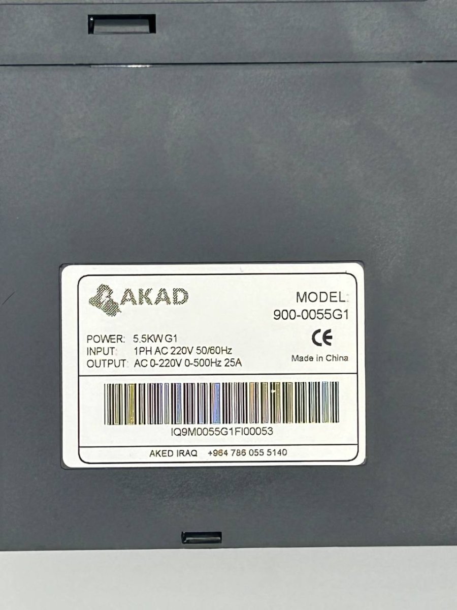 AK900-0055 G1 Single Phase 5.5kw Motor Drive 220v 1HP VFD Frequency Inverter - سوق عگد النصارى