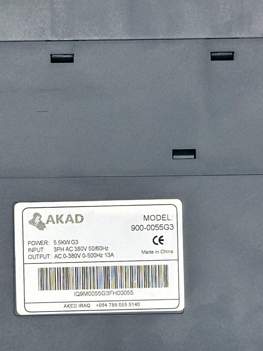 AK900-0055G3 Three Phase 5.5kw Motor Drive 380v 3HP VFD Frequency Inverter - سوق عگد النصارى